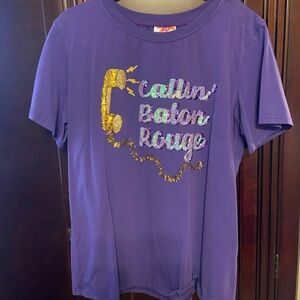 Queen of Sparkles LSU top